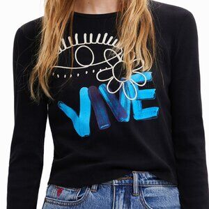 Cropped Desigual graphic tee